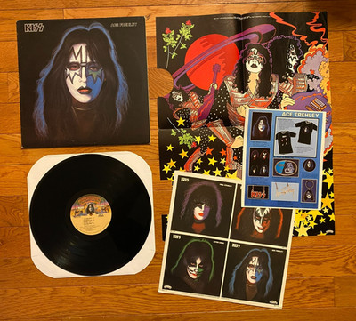 Ace Frehley - Solo Album LP Casablanca  1978 1st Pressing Kiss Poster & Insert