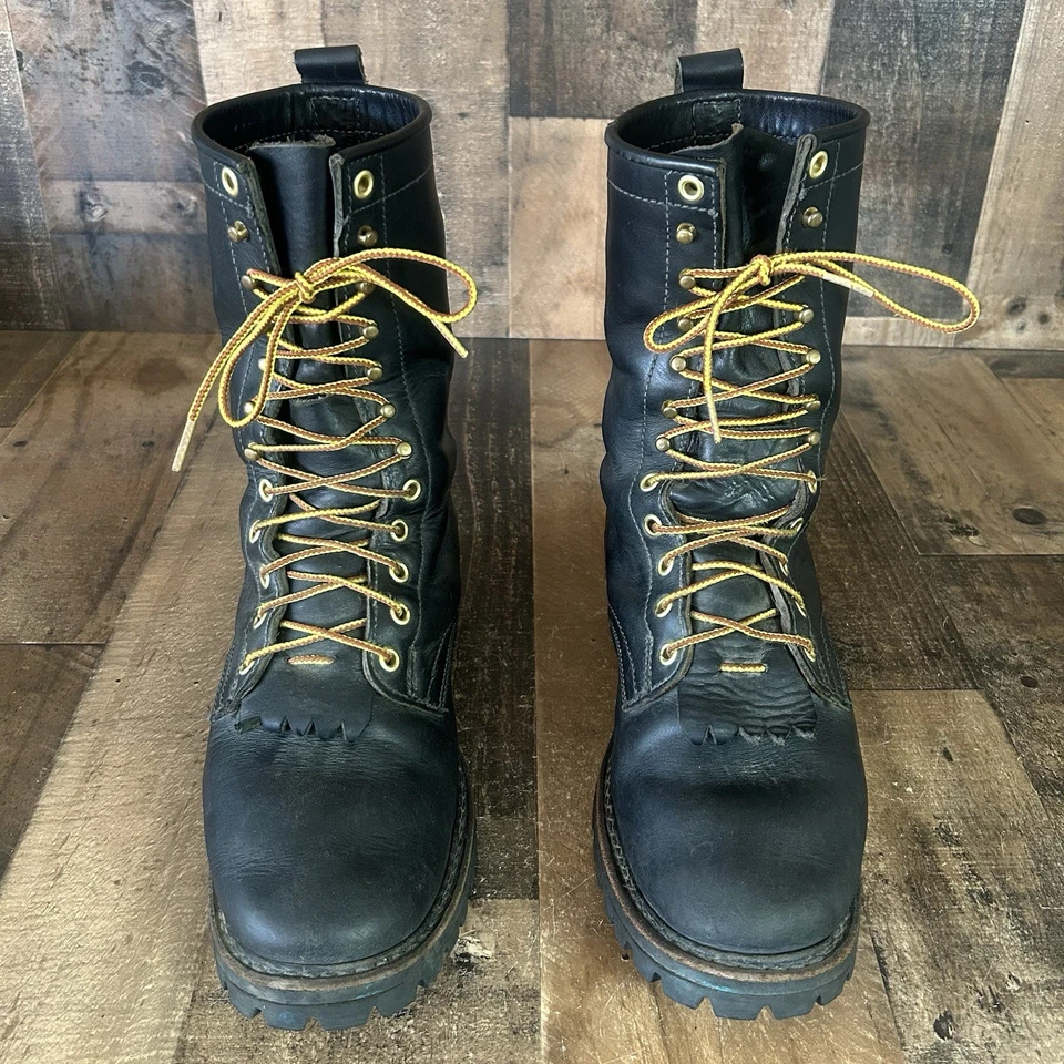 Whites Hathorn Explorer H7806 Logger Packer Plain Toe Work Boots Mens 10.5 D - Image 3 of 4