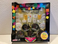 Regal Kids Play Set 45-Piece Toy Dish Cookware Set w/ Bonus Paper Dolls