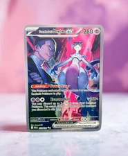 Team Rocket's Mewtwo Metal Pokemon Card Collectible Gift/Display