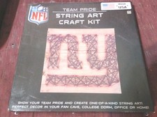 NEW YORK GIANTS FOOTBALL STRING ART NFLCRAFT KIT Hobby Project. Team Pride
