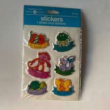 Strawberry Shortcake Pals Puff 3D Vinyl Stickers American Greeting 1982 RARE Vtg