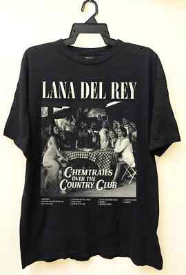 Retro 90s Lana Del Rey Tour Music 2025 Unisex Black T Shirt HH03780