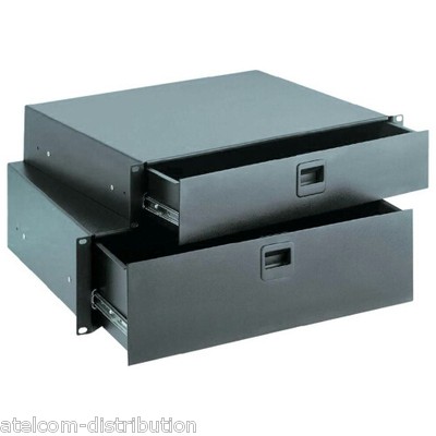 Tiroir rack 19 pouces, 2U, pour clavier et document