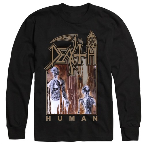 DEATH cd cvr HUMAN Official LONG SLEEVE SHIRT XL New chuck symbolic leprosy gore