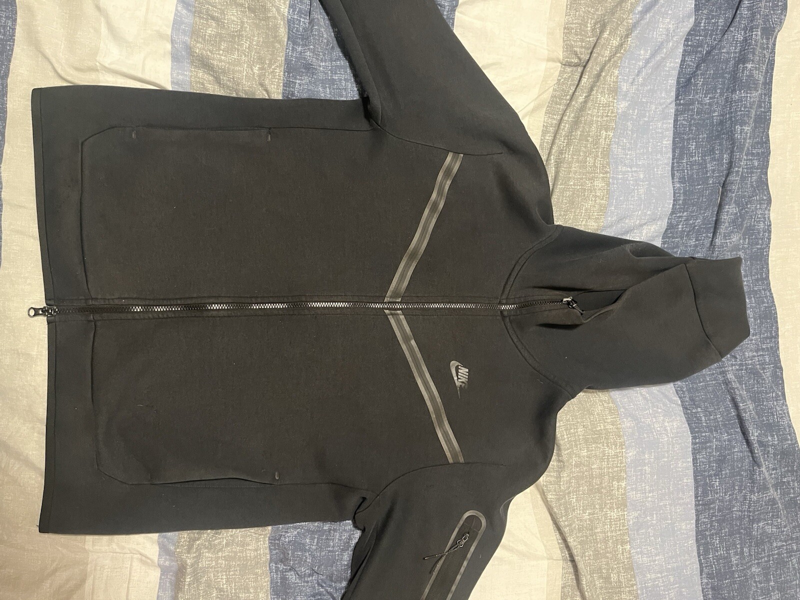 Nike Sportswear Tech Fleece Full-Zip Hoodie Size L - Black