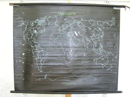 School Wall Map Old World Map Europakarte Schiefertuch 130x105c Vintage Map 1962