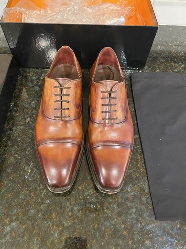 Mens Magnanni - Cognac, Hand-Painted 