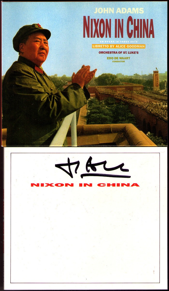 JOHN ADAMS Signed NIXON IN CHINA Edo de Waart 3CD James