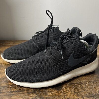 Nike Roshe Run Mens Size Black Athletic Running Shoes Sneakers  511881-010