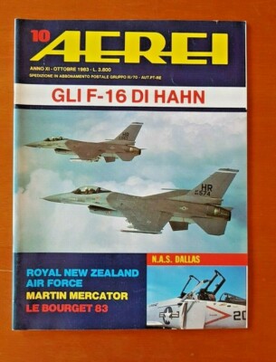 Luftfahrtmagazin FLUGZEUGE 1983 Jahr 11 Nr. 10 F-16 von HAHN / MARTIN MERCATOR 