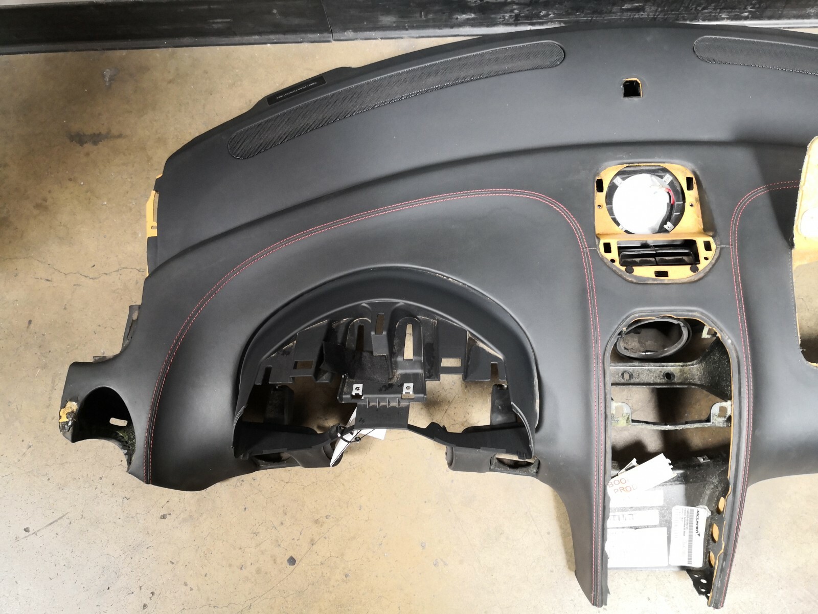 McLaren MP4-12C, Dashboard Panel Assembly, Black, Used, P/N 11N3213CP
