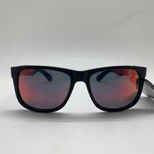 T40.6 Foster Grant FG MP 20 16 600 Matte Black Red Mirror POLARIZED Sunglasses