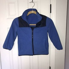 OSHKOSH B'GOSH Blue Reversible Fleece Zip-Up Jacket Size 6