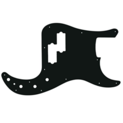Pickguard Fender 2005-On MIM Deluxe Active Special P bass black acrylic