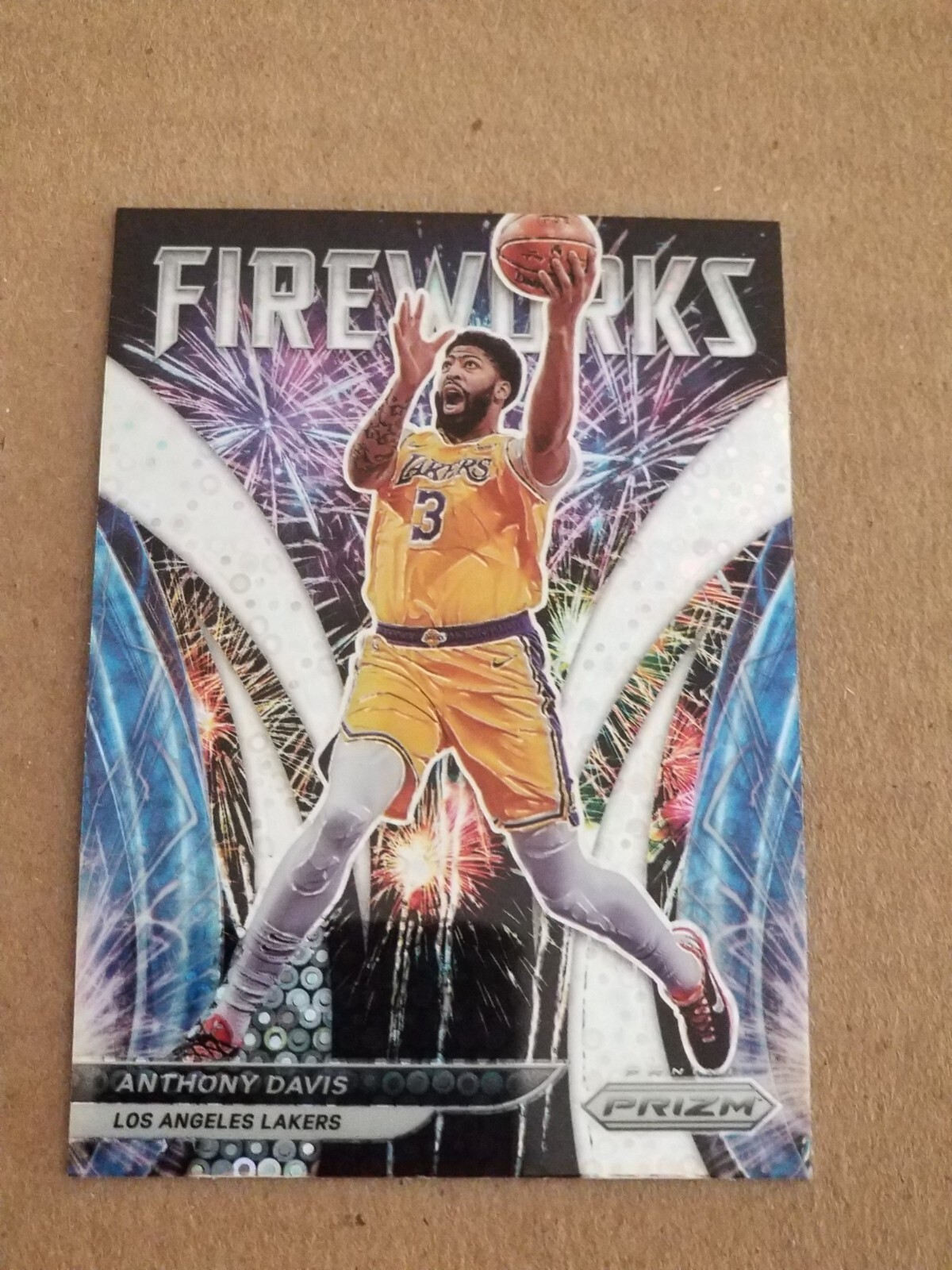 2021-22 Anthony Davis Panini Prizm Fireworks Fast Break Prizm #16