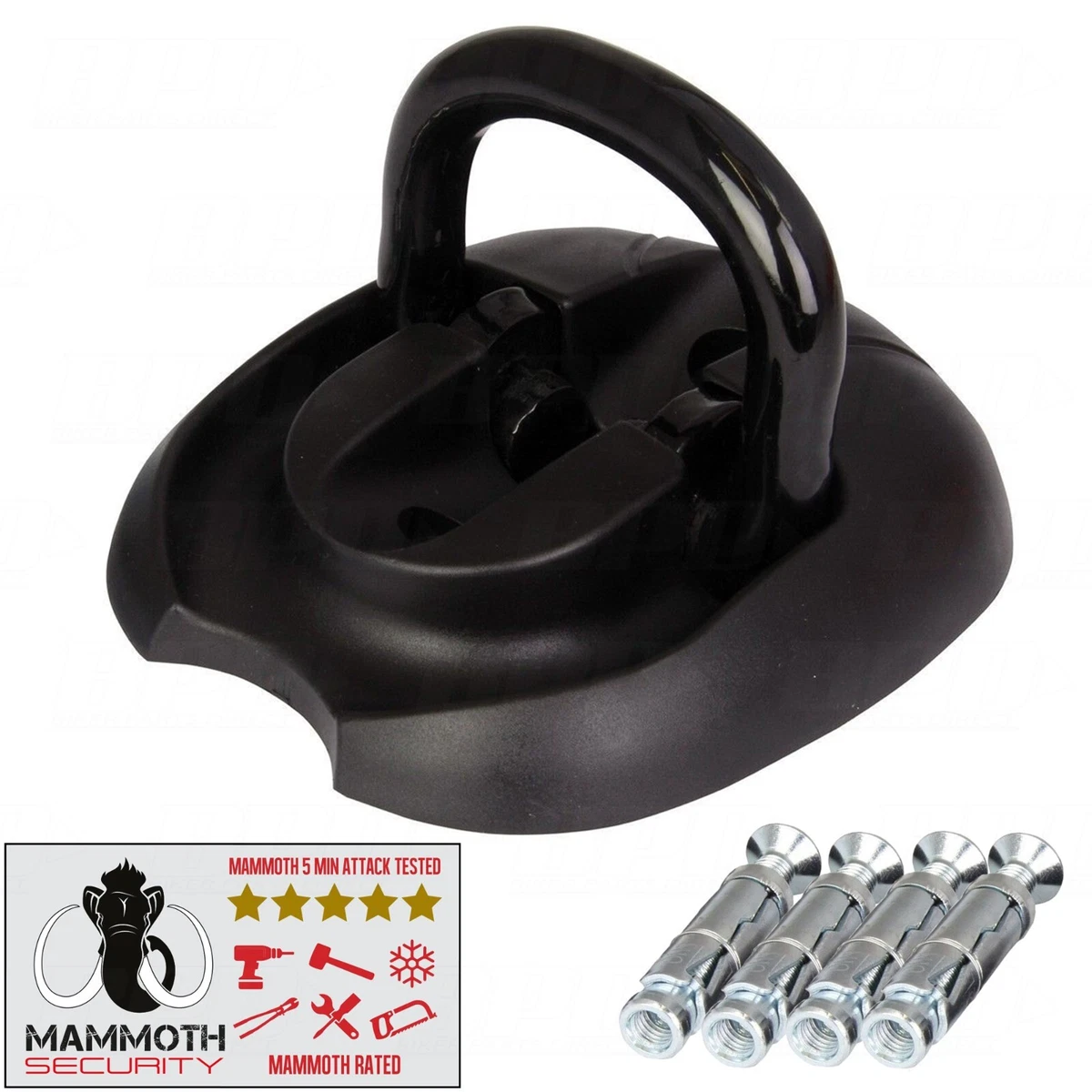 Mammoth Motorcycle Ground Anchor Flip Lock Bolt In Ground Wall Anchor Point