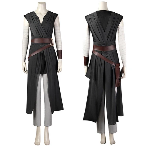 Rey Cosplay Kostüme Star Wars Outfit The Last Jedi Anzug Karneval Party Outfit- - Bild 23 von 28