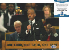 AL SHARPTON - CIVIL RIGHTS ACTIVIST LEADER - SIGNED 8x10 PHOTO BECKETT COA BAS