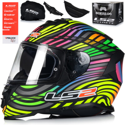 Motorradhelm | LS2 FF800 STORM II Power | Integralhelm | Helm mit Sonnenblende