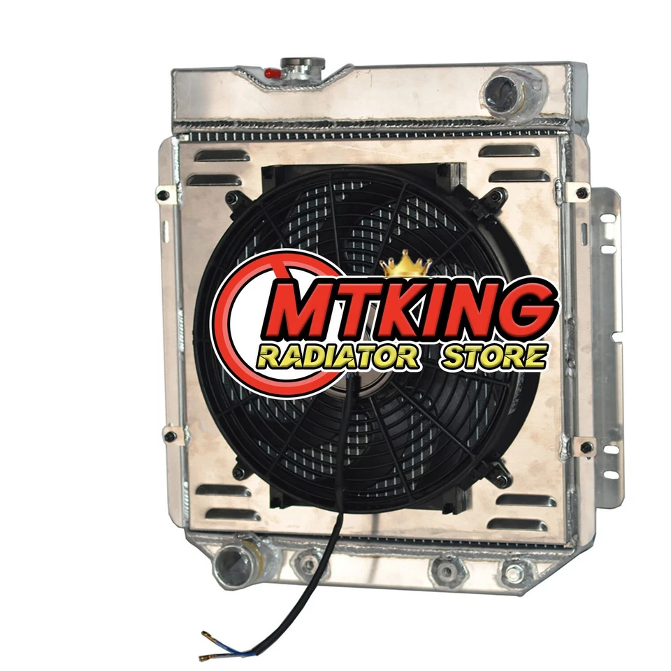 Radiador + ventilador de cubierta para 1961-1965 1963 Mercury Comet / Econoline Comet V8 intercambio Foto 4 de 4