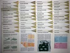 36 Marshall Cavendish Crochet KNOW HOW Crocheting Instruction Cards Vtg 1980s