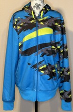 Can Am Off Road Hoodie Size M Turquoise Gray Yellow Racing ATV UTV EUC Spyder