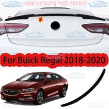 For Buick Regal 2018-2020 ABS Glossy Black Rear Door Tail Trunk Spoiler Wing Lip