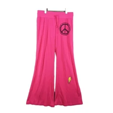 DREAM ACADEMY Women Pajama Pants Size S Tall Elastic Waist Drawstring Solid Pink