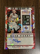 2020-21 Contenders Cracked Ice AUTO Malachi Flynn 14/23 Jersey # 1/1 50 Points!