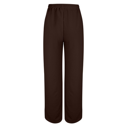 Womens Casual Lightweight Drawstring Elastic Waist Loose Wide Leg Linen Pants - Picture 23 of 45