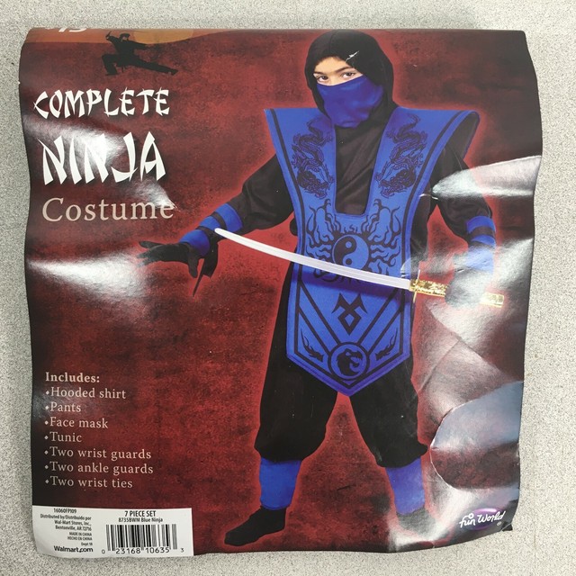 Boys 10 PC Complete Blue Ninja Costume Halloween Dress up Size XL 1416 for sale online eBay