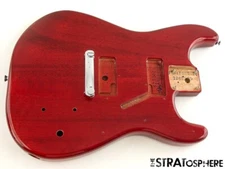 Fender Squier Paranormal Strat-O-Sonic BODY & HARDWARE Crimson Red Transparent.