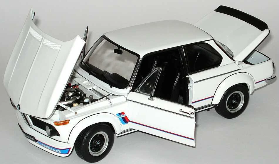1/18 AutoArt Millennium BMW 2002 Turbo White Diecast Car *BRAND NEW* VERY RARE!