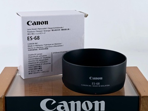 Es-68 Obiettivo Ef Paraluce Canon ES-68 Per Obiettivo EF 50mm - Foto 9