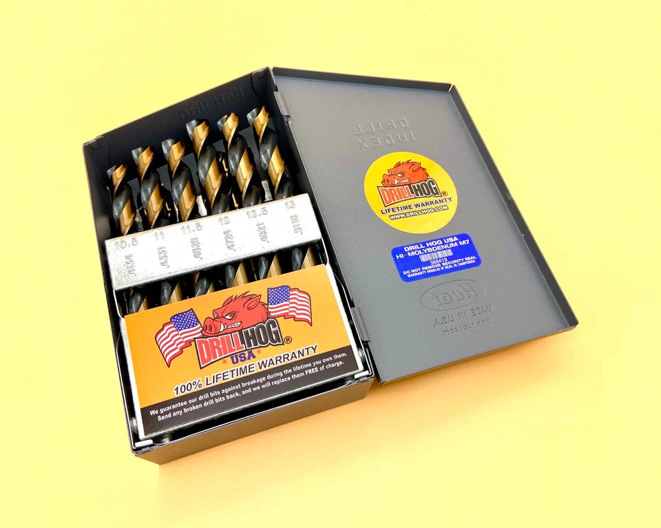 Drill Hog® 25 Pc Metric Drill Bit Set HI-Molybdenum M7 MM 100% Lifetime Warranty - Image 2 of 4
