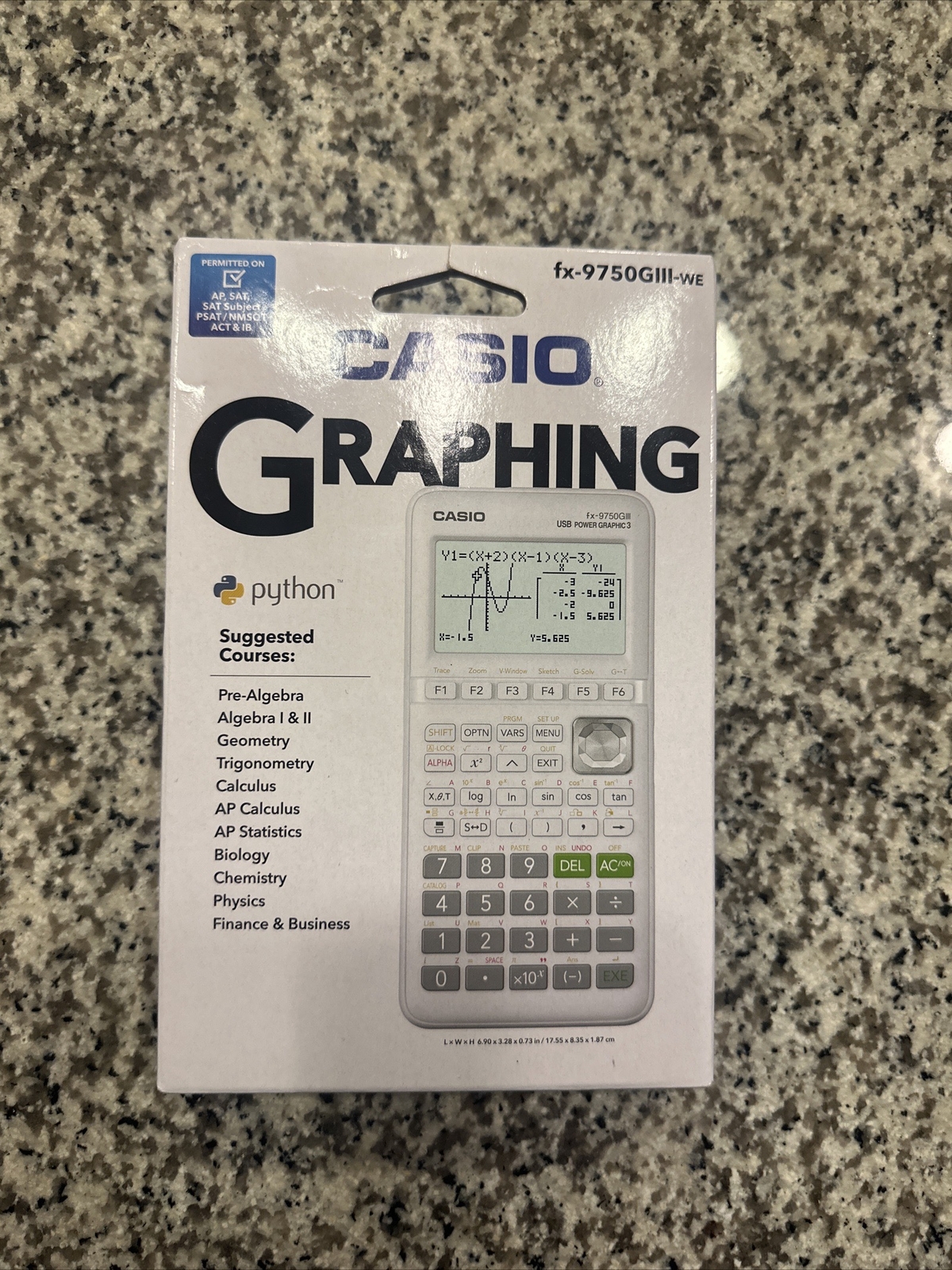 Casio fx9750GIIIWE White Graphing Calculator NEW 889232609607 eBay