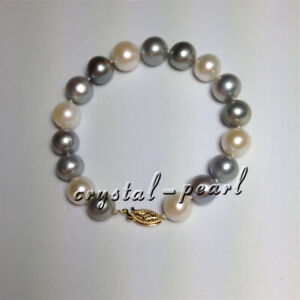 white pearl bracelets 14K 7.5-8" 14K Breathtaking 8-9 mm AAA
