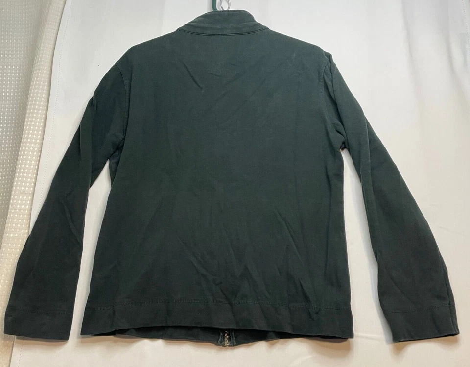 GNW Suéter Chaqueta Adulto Grande Manga Larga Cremallera Completa Verde Foto 2 de 4