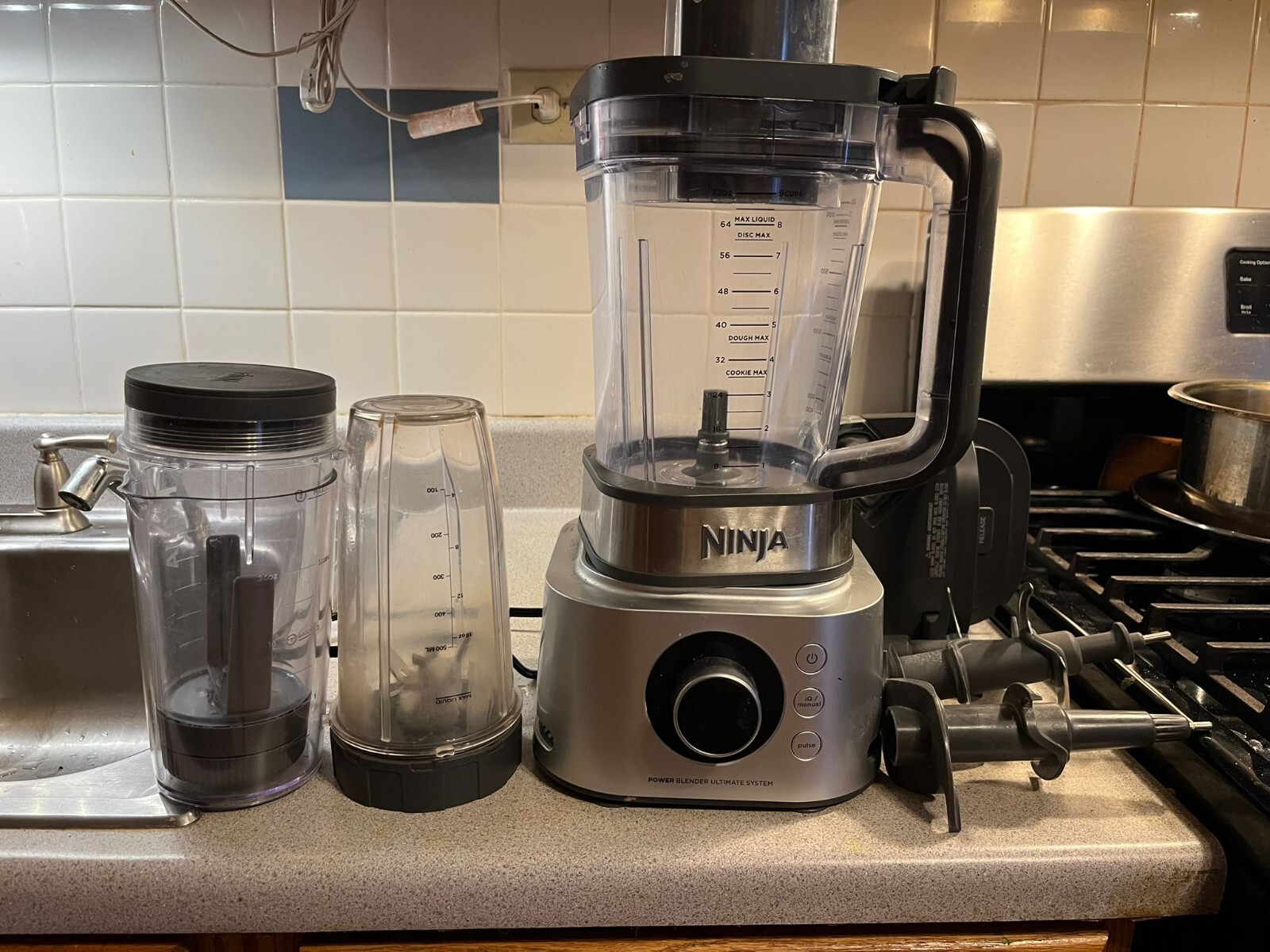 Ninja Foodi SS351 Power Blender and Processor with Smoothie Bowl Maker-image