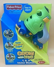 2011 Fisher-Price Grow With Me Inline Skates Adjustable New Fits Size 6-12 US