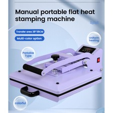 Pressa di calore manuale portatile piatta macchina per timbratura termica sublimazione maglietta DE
