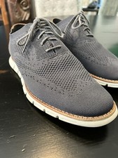 Nine West Men's  Casual shoes, Grey mesh and tan upper, white sole Wingtips