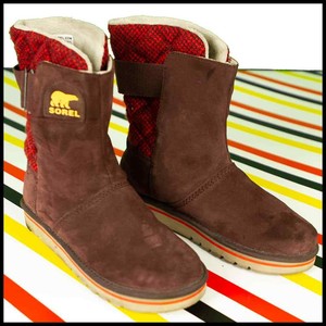 Sorel NL2070 para mujer el campus/Newbie Bota Rojo/Marrón Size Uk 8/EU41  242 o | eBay