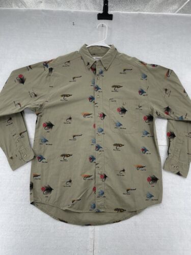 Wrangler Rugged Wear Button Shirt Adult Large Rela