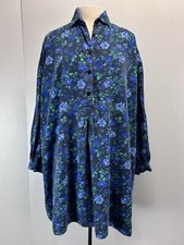 Vtg Victorias Secret Flannel Nightshirt Sz M/L Women Floral Flannel Gold Label