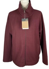 The North Face Women  s Sibley Fleece Jacket Sz L in Deep Garnet Red Burgundy 