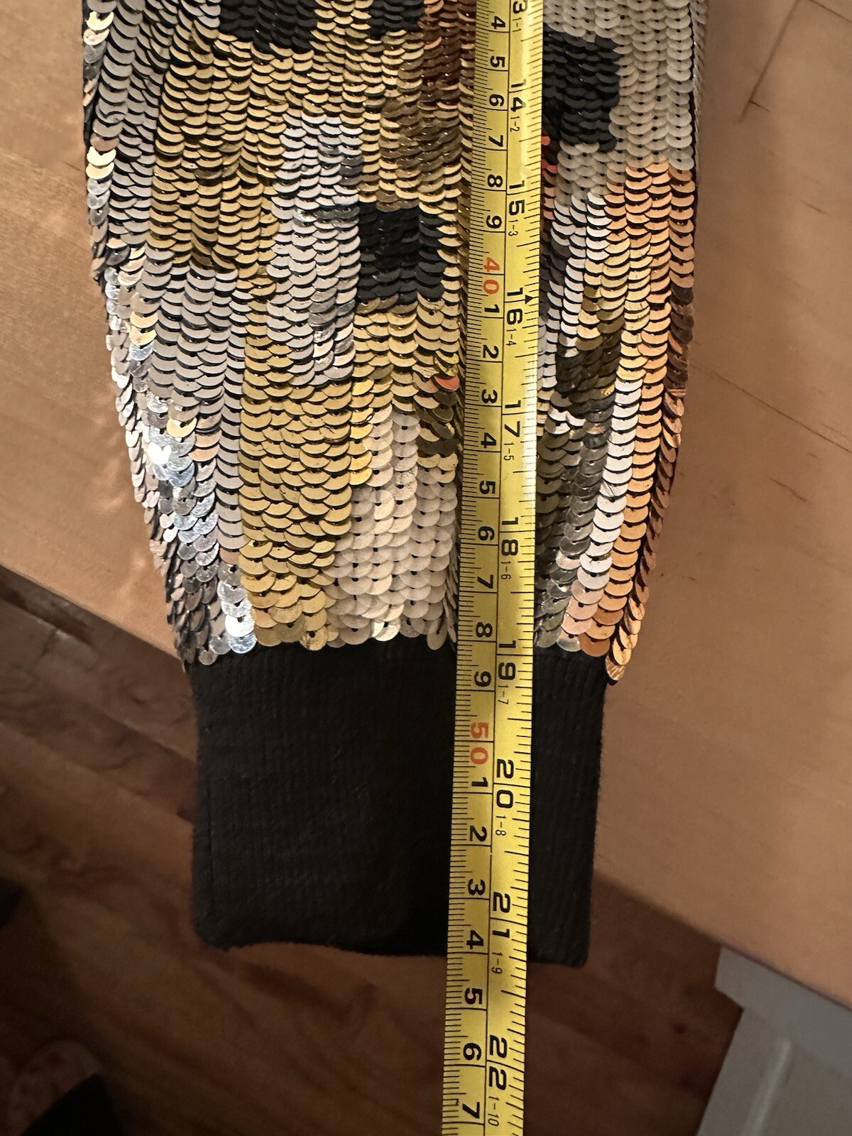 Sequin Bomber Jacket Excellent Condition Via Cond… - image 7