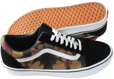 Vans Men's Old Skool Woodland Wash Black Tie Dye Canvas Suede shoes Size 11.5