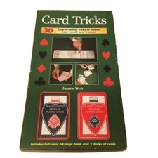 Magic Card Tricks Kit 30 Easy To Follow Tricks James Weir Book 2 Decks Complete